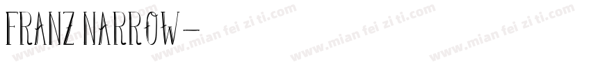 Franz Narrow字体转换